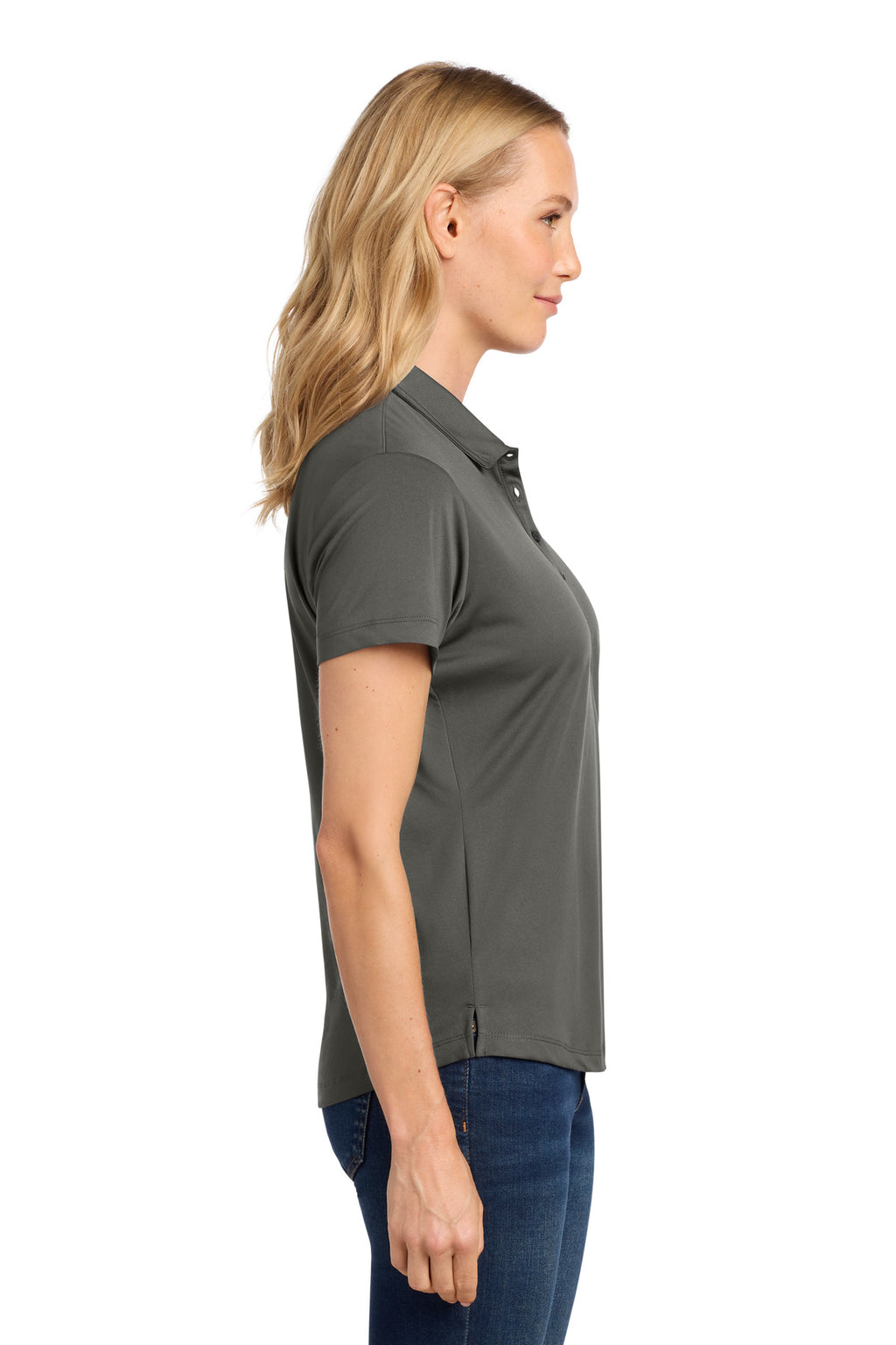 Port Authority Women's C-FREE Snag-Proof Polo LK864 - Grey Steel - side