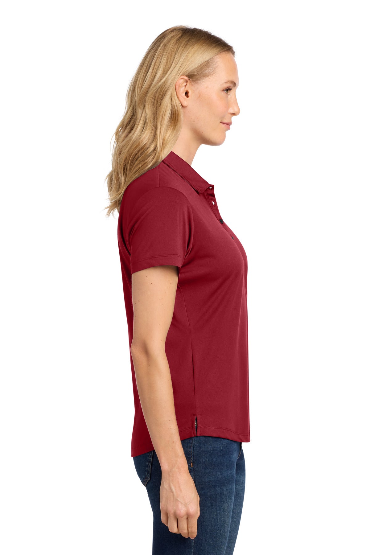 Port Authority Women's C-FREE Snag-Proof Polo LK864 - Rich Red - side