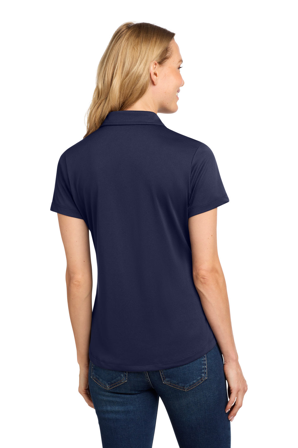 Port Authority Women's C-FREE Snag-Proof Polo LK864 - True Navy - back
