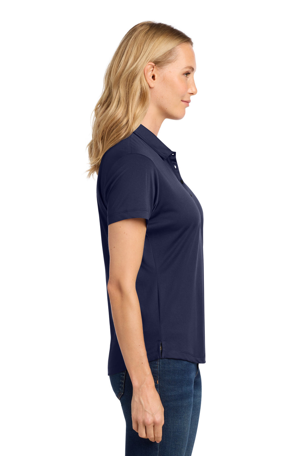 Port Authority Women's C-FREE Snag-Proof Polo LK864 - True Navy - side