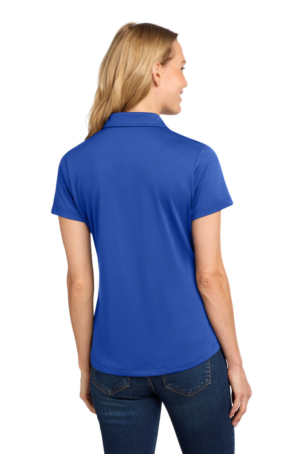 Port Authority Women's C-FREE Snag-Proof Polo LK864 - True Royal - back