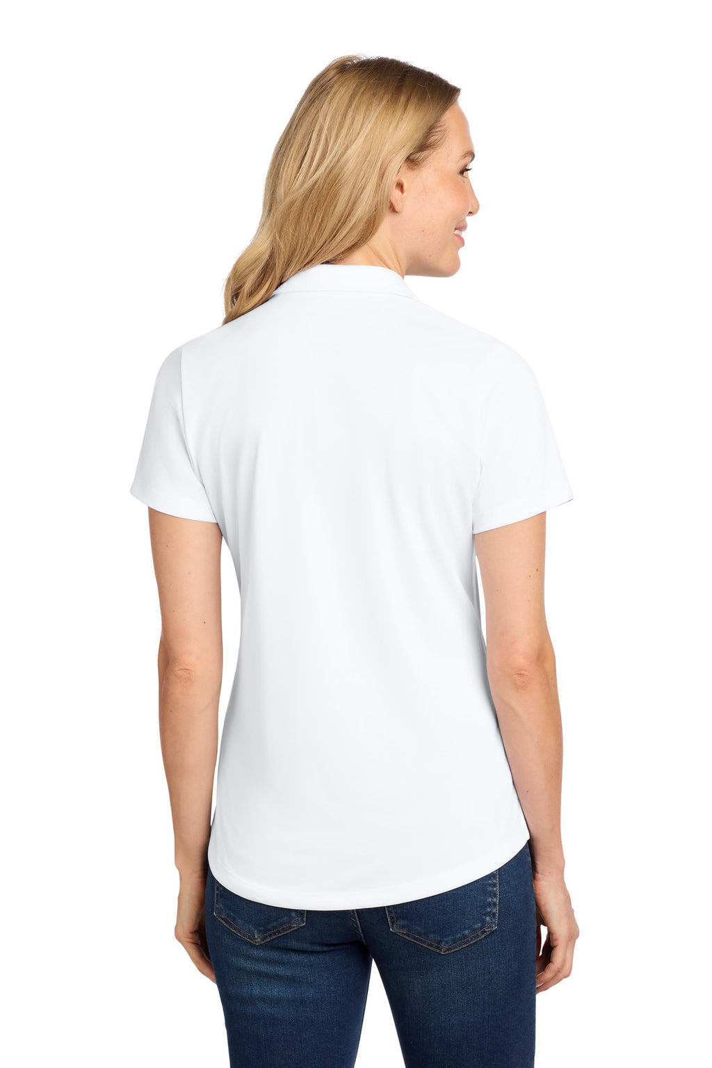 Port Authority Women's C-FREE Snag-Proof Polo LK864 - White - back