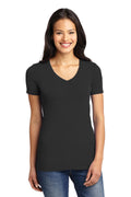 DISCONTINUED Port Authority Ladies Concept Stretch V-Neck Tee. LM1005 - Black - front