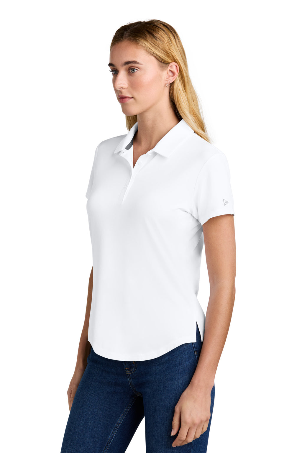 New Era Women's Power Polo LNEA225 - White - side