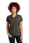 New Era Women's Slub Twist Polo LNEA301 - Black Twist - front