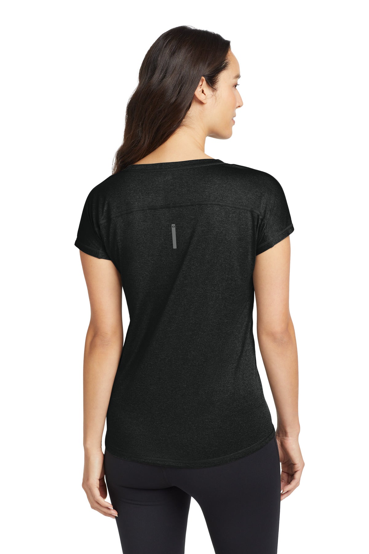 OGIO Women's Pulse Dolman Tee LOE324 - Blacktop - back