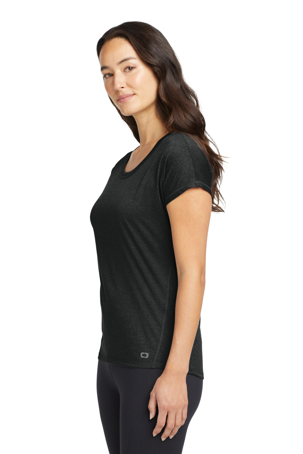 OGIO Women's Pulse Dolman Tee LOE324 - Blacktop - side