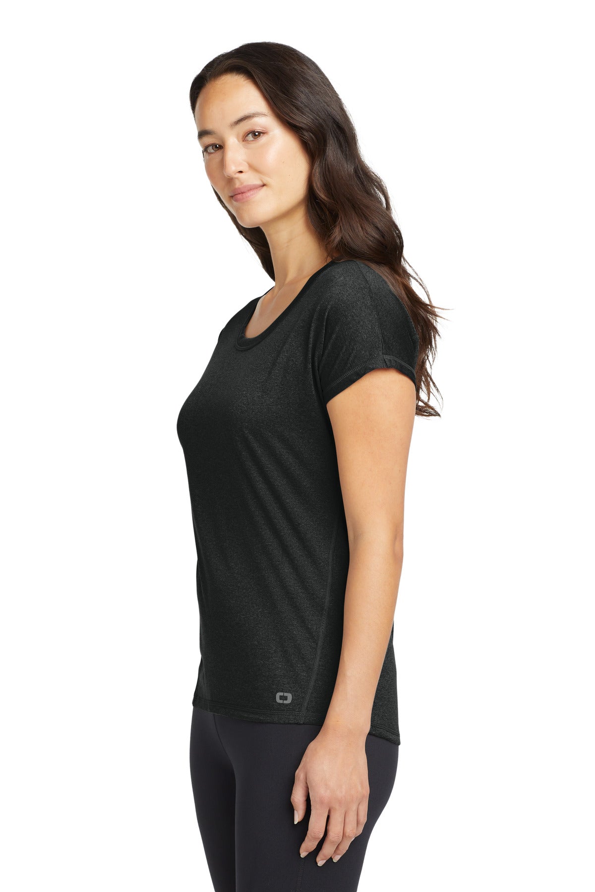 OGIO Women's Pulse Dolman Tee LOE324 - Blacktop - side