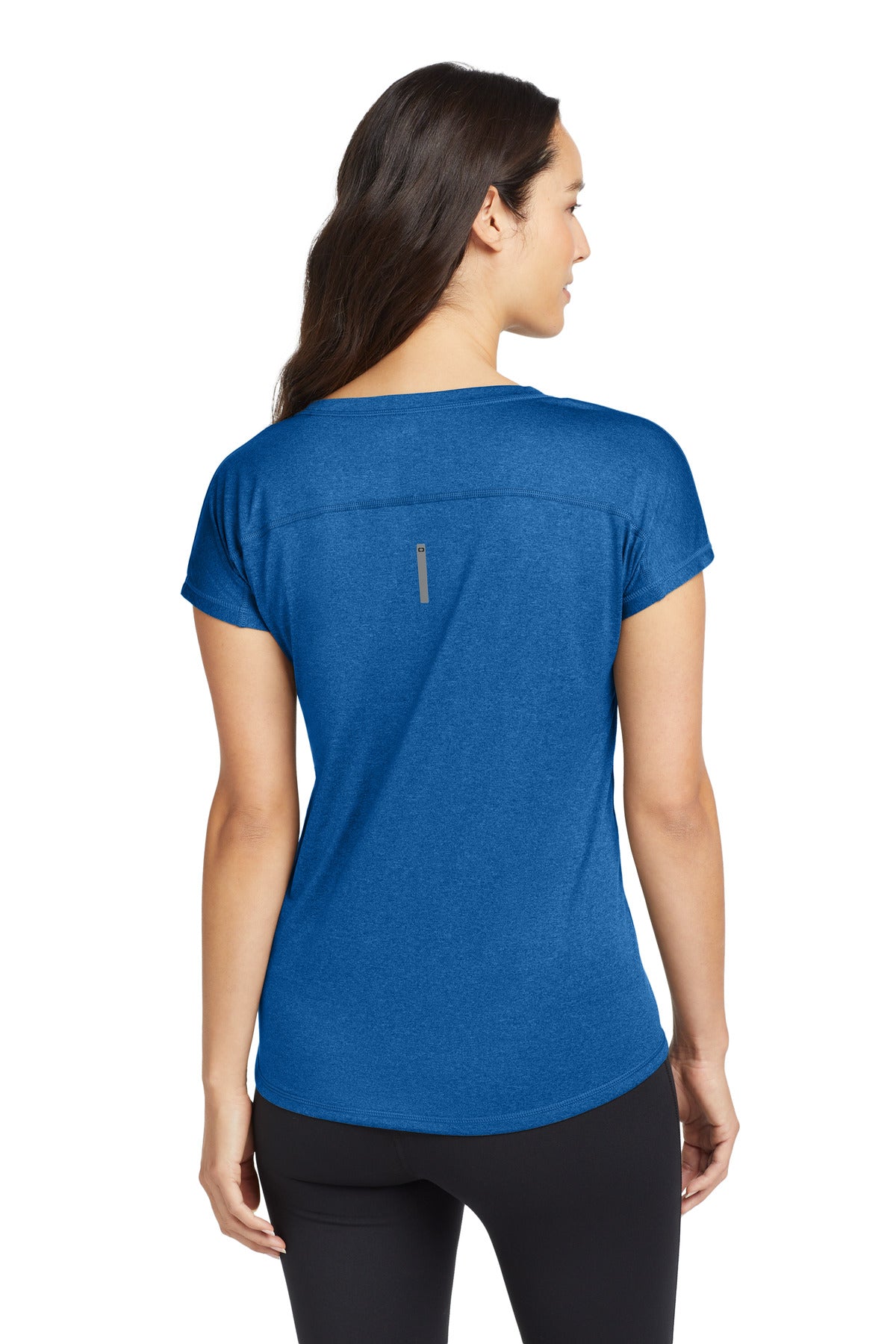 OGIO Women's Pulse Dolman Tee LOE324 - Electric Blue - back