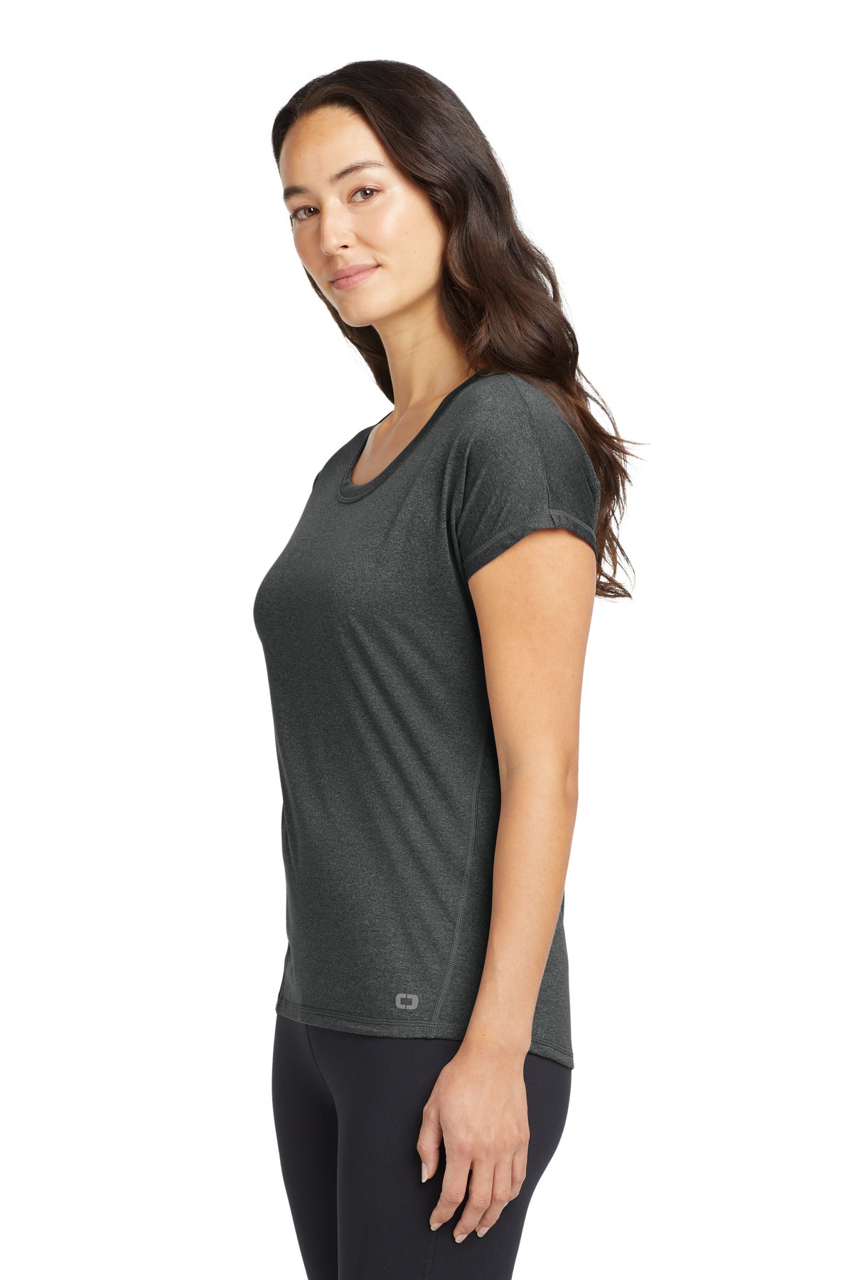 OGIO Women's Pulse Dolman Tee LOE324 - Gear Grey - side