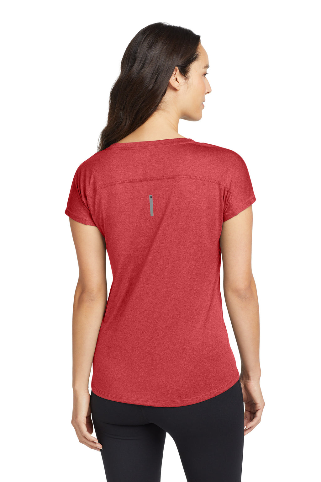 OGIO Women's Pulse Dolman Tee LOE324 - Pink Rogue - back