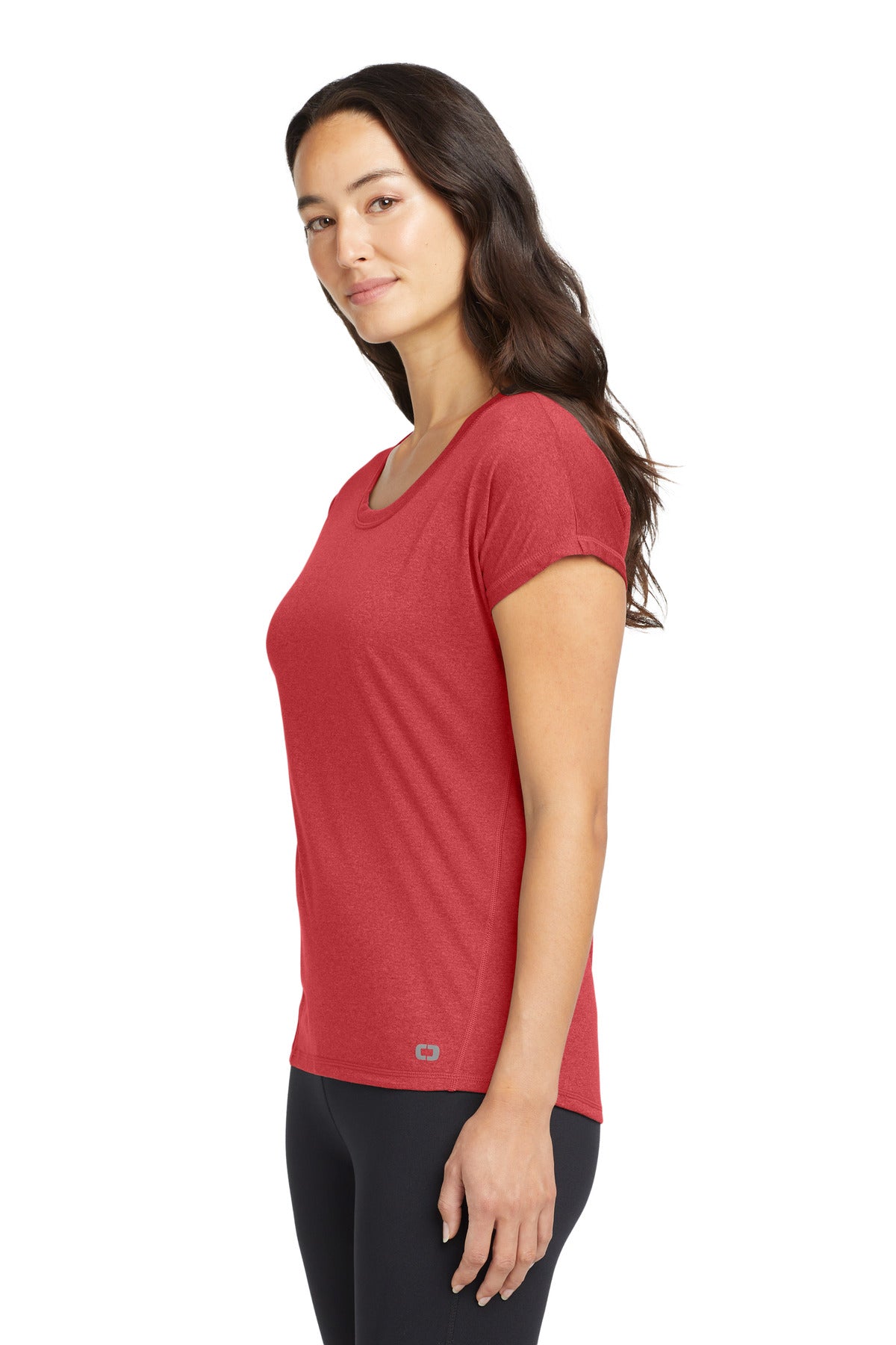 OGIO Women's Pulse Dolman Tee LOE324 - Pink Rogue - side