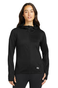 OGIO Women's Stealth Full-Zip Jacket. LOE728 - Blacktop - front