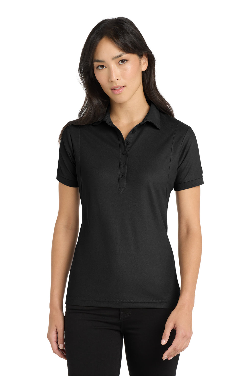 OGIO - Jewel Polo. LOG101 - Blacktop - front