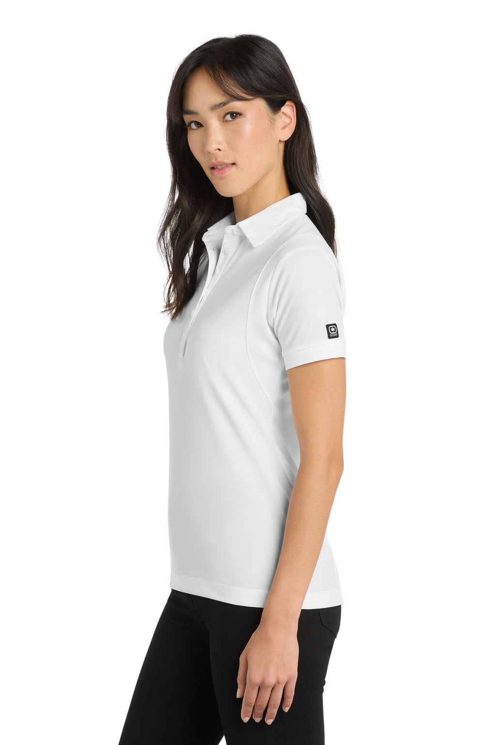 OGIO - Jewel Polo. LOG101 - Bright White - side