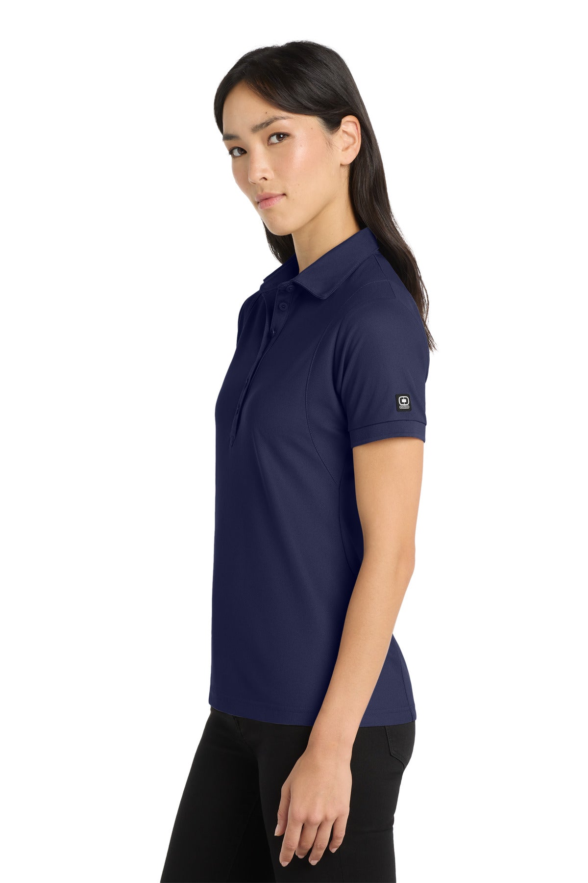 OGIO - Jewel Polo. LOG101 - Navy - side