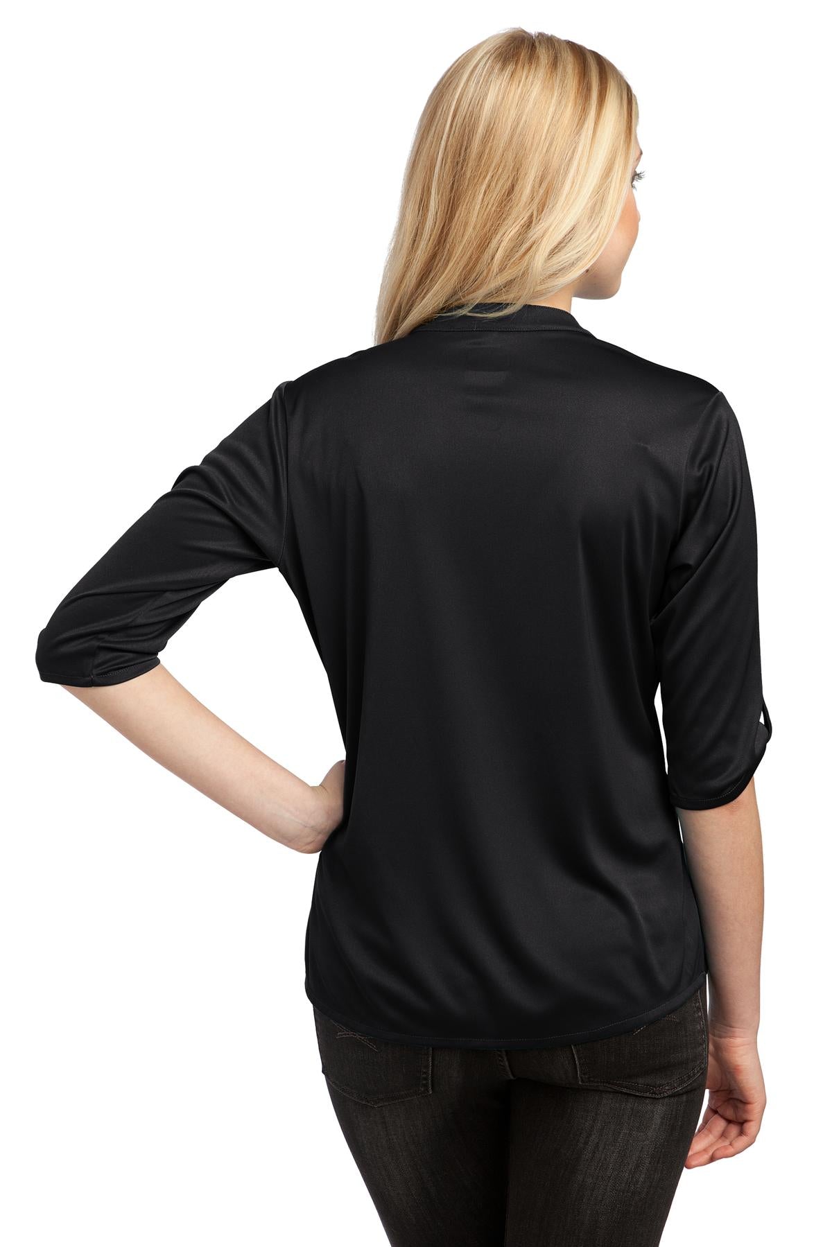OGIO - Crush Henley. LOG111 - Blacktop - back