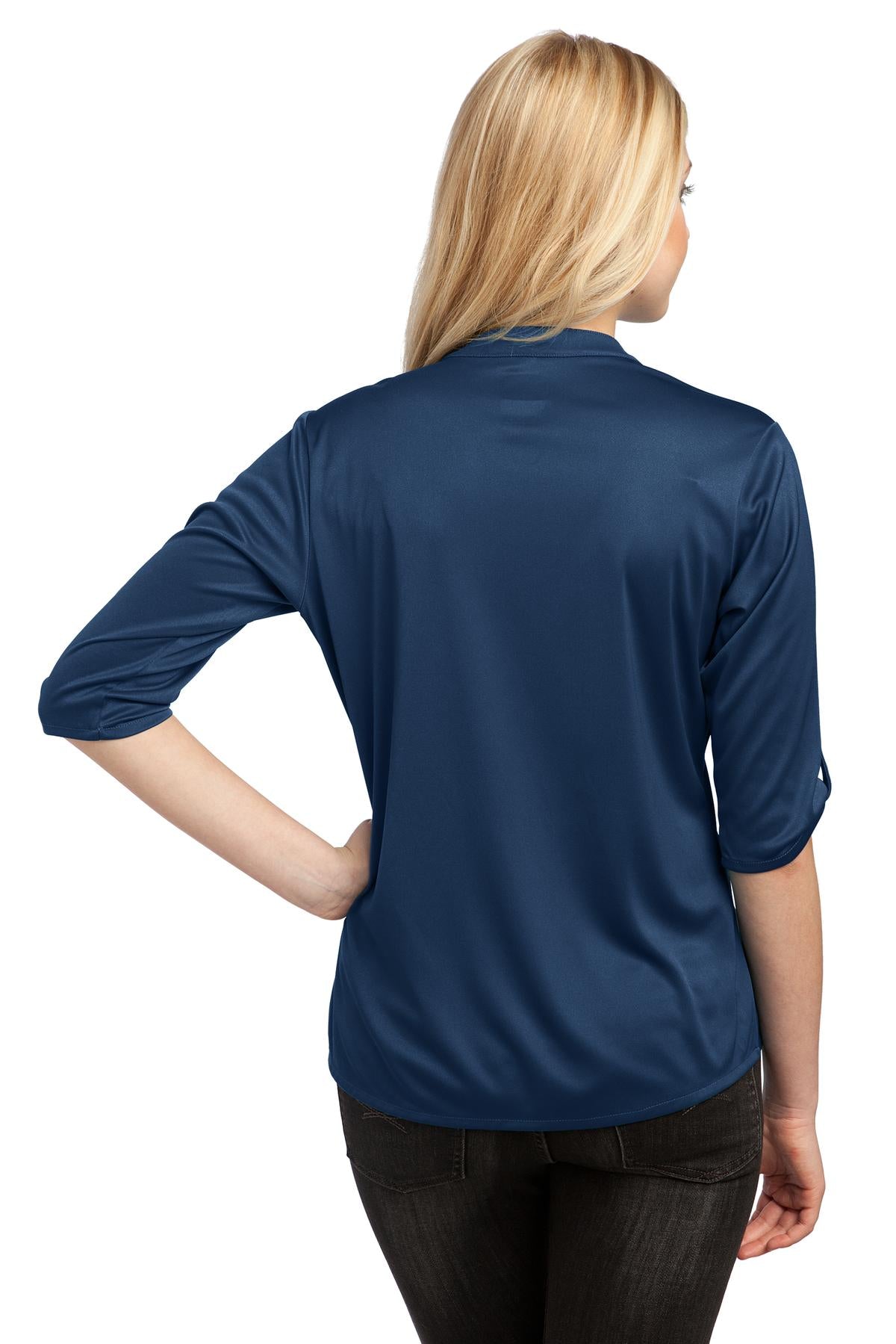 OGIO - Crush Henley. LOG111 - Blue Indigo - back