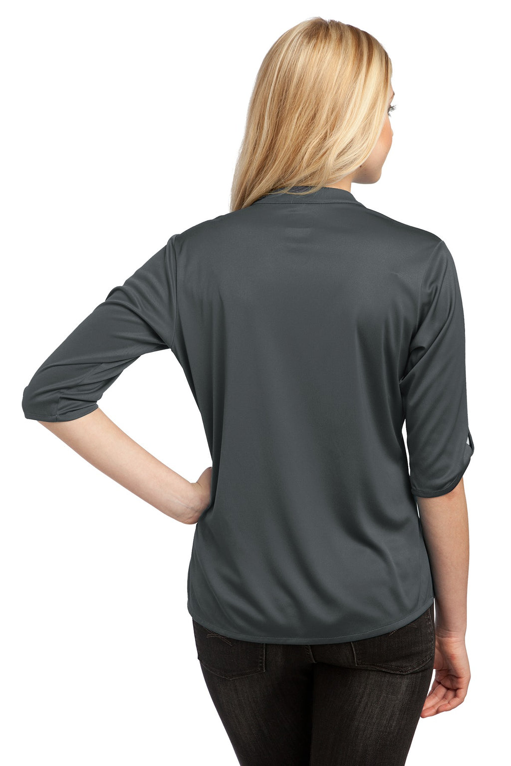 OGIO - Crush Henley. LOG111 - Diesel Grey - back