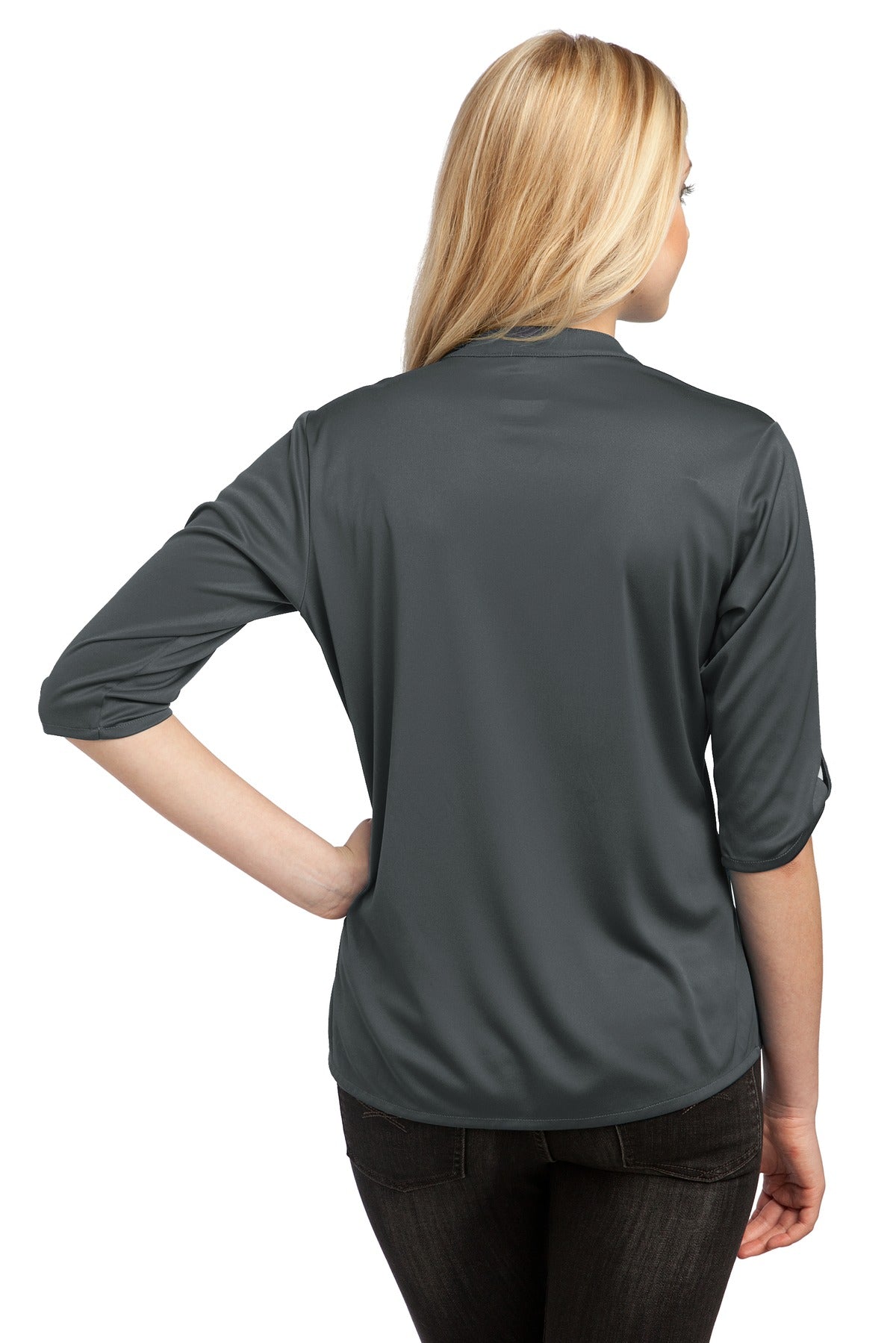 OGIO - Crush Henley. LOG111 - Diesel Grey - back