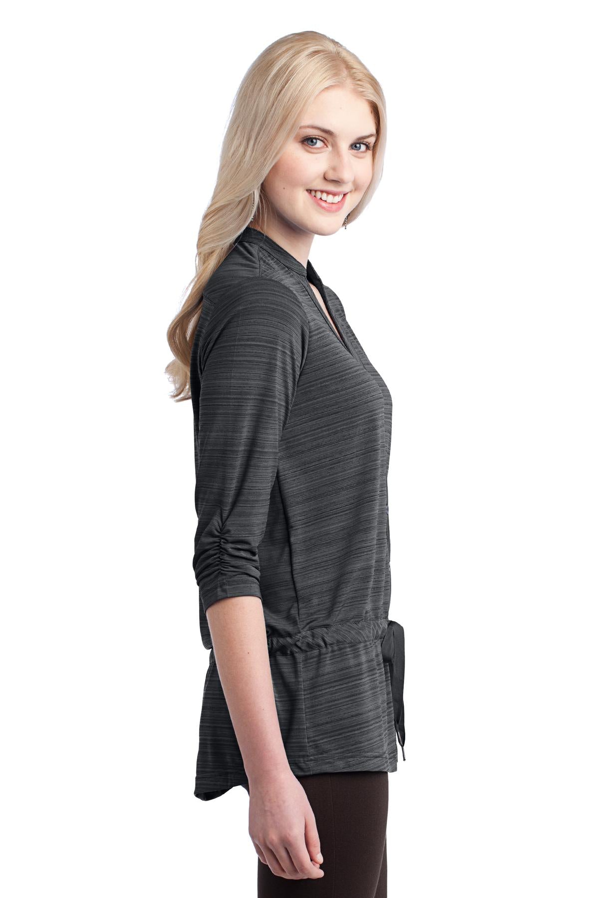 DISCONTINUED OGIO Elixir Tunic. LOG118 - Blacktop - side