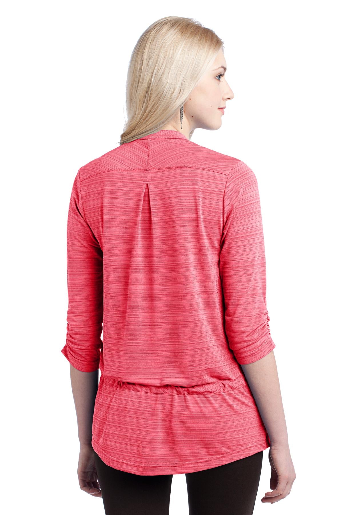 DISCONTINUED OGIO Elixir Tunic. LOG118 - Coral Sunset - back