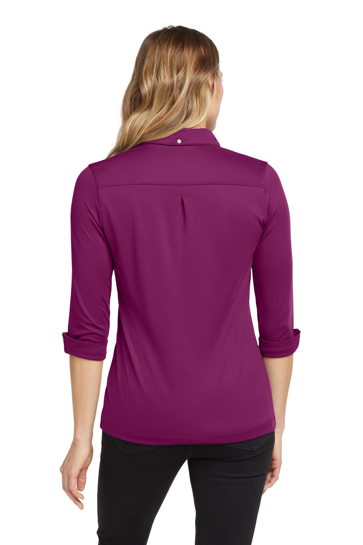 OGIO Women's Gauge Polo. LOG122 - Berry Burst - back