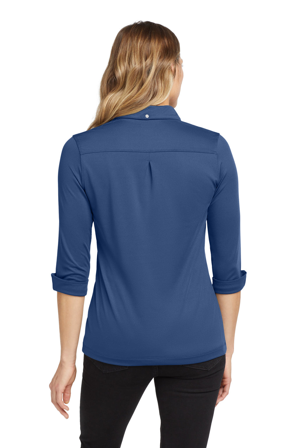 OGIO Women's Gauge Polo. LOG122 - Blue Indigo - back