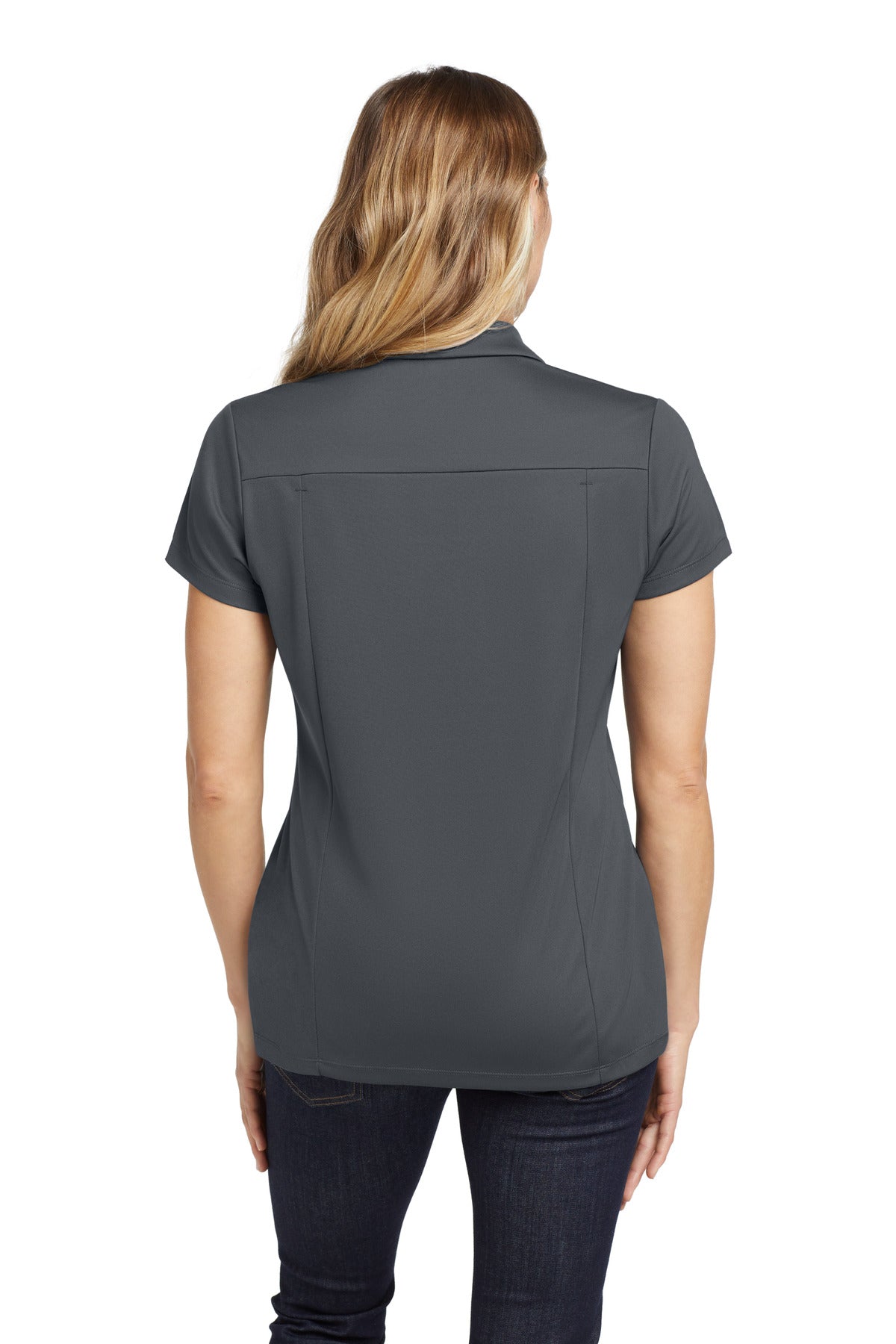 OGIO Women's Framework Polo. LOG125 - Diesel Grey - back