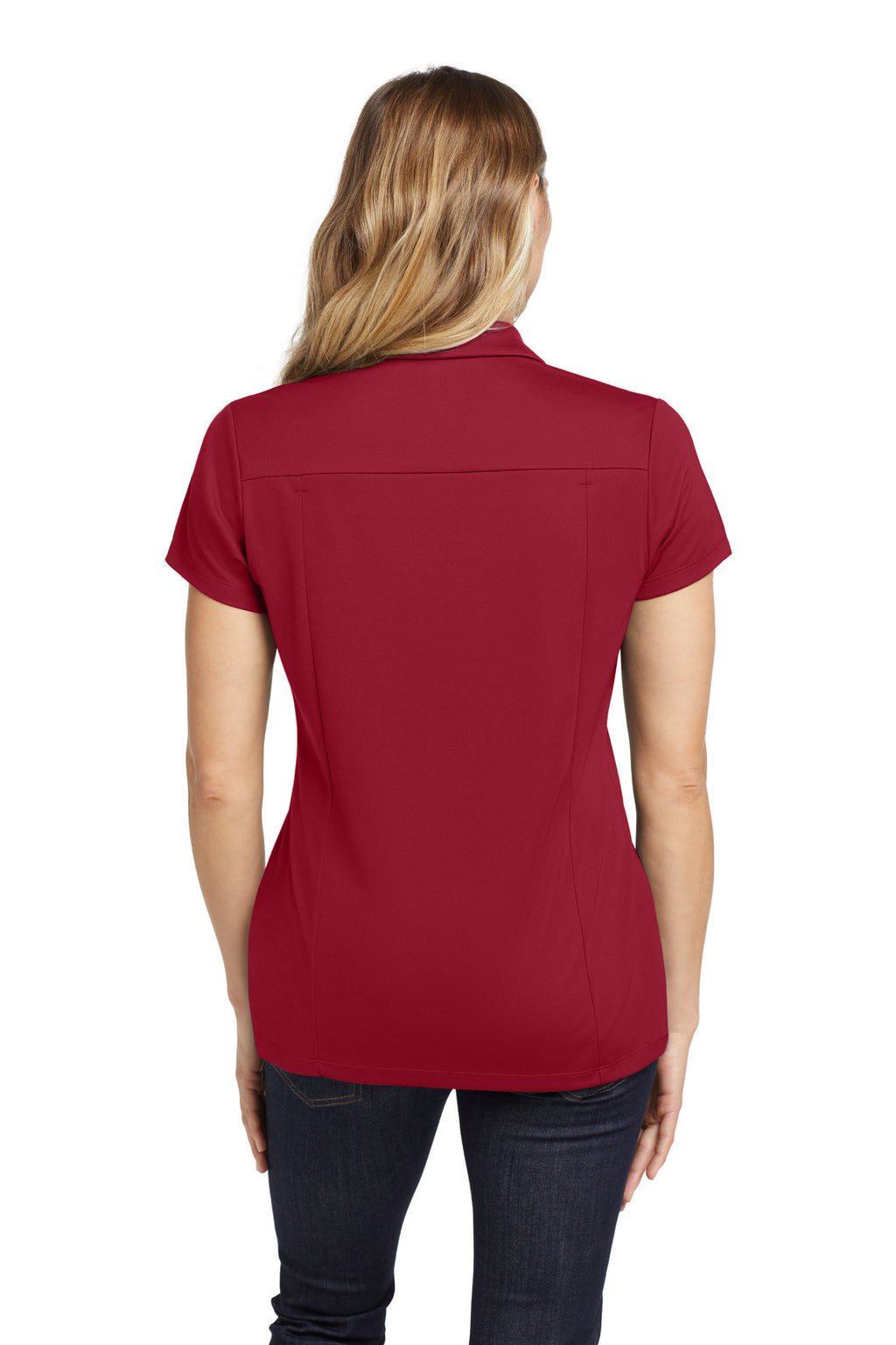 OGIO Women's Framework Polo. LOG125 - Signal Red - back