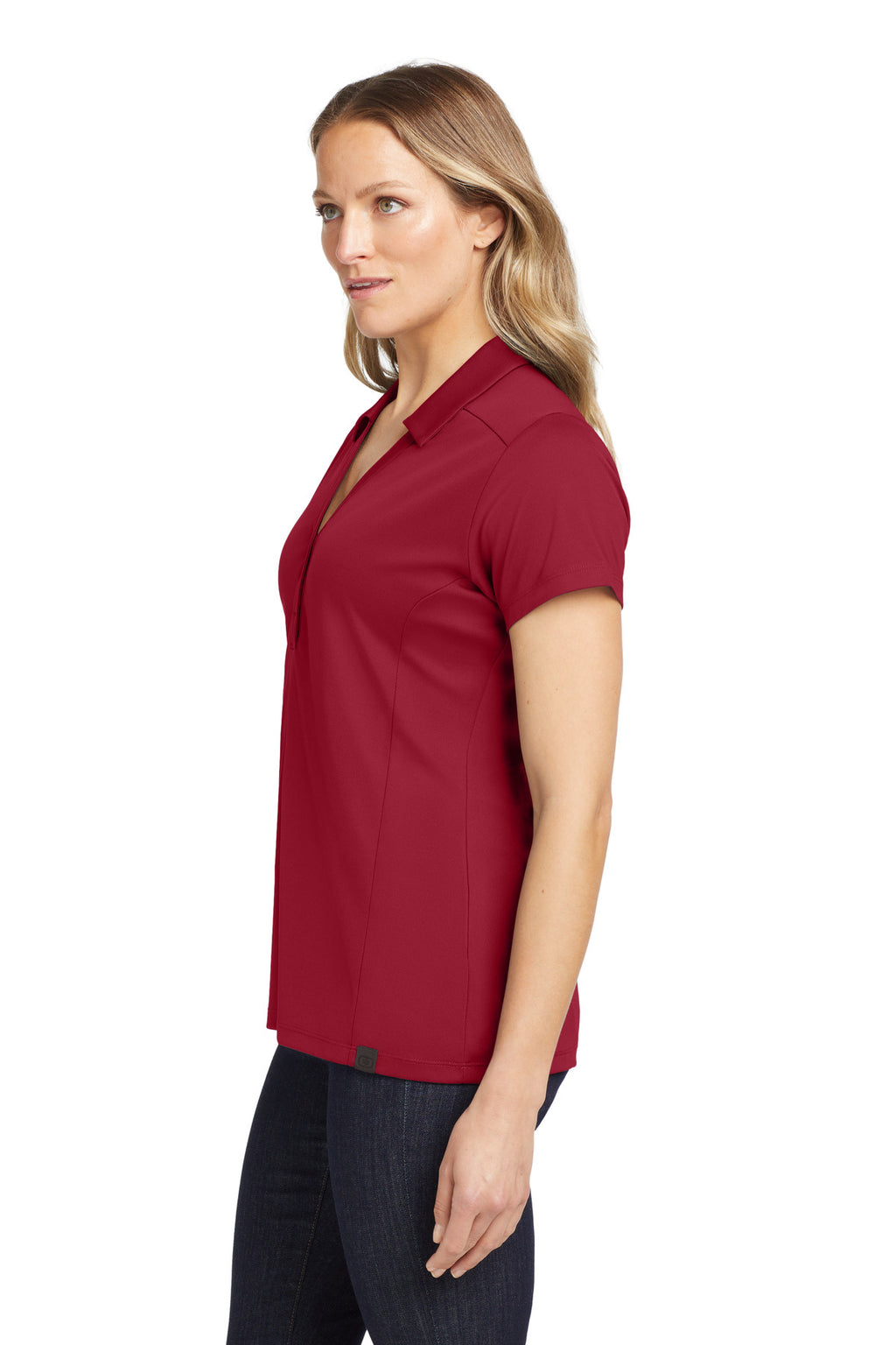 OGIO Women's Framework Polo. LOG125 - Signal Red - side