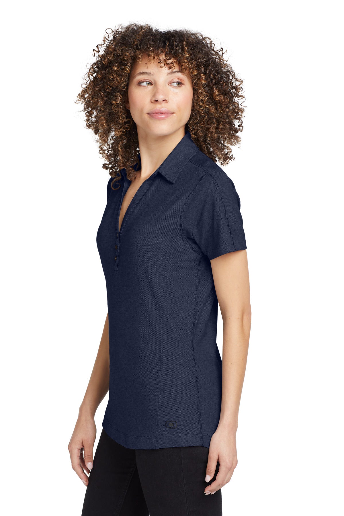 OGIO Women's Onyx Polo. LOG126 - Navy - side