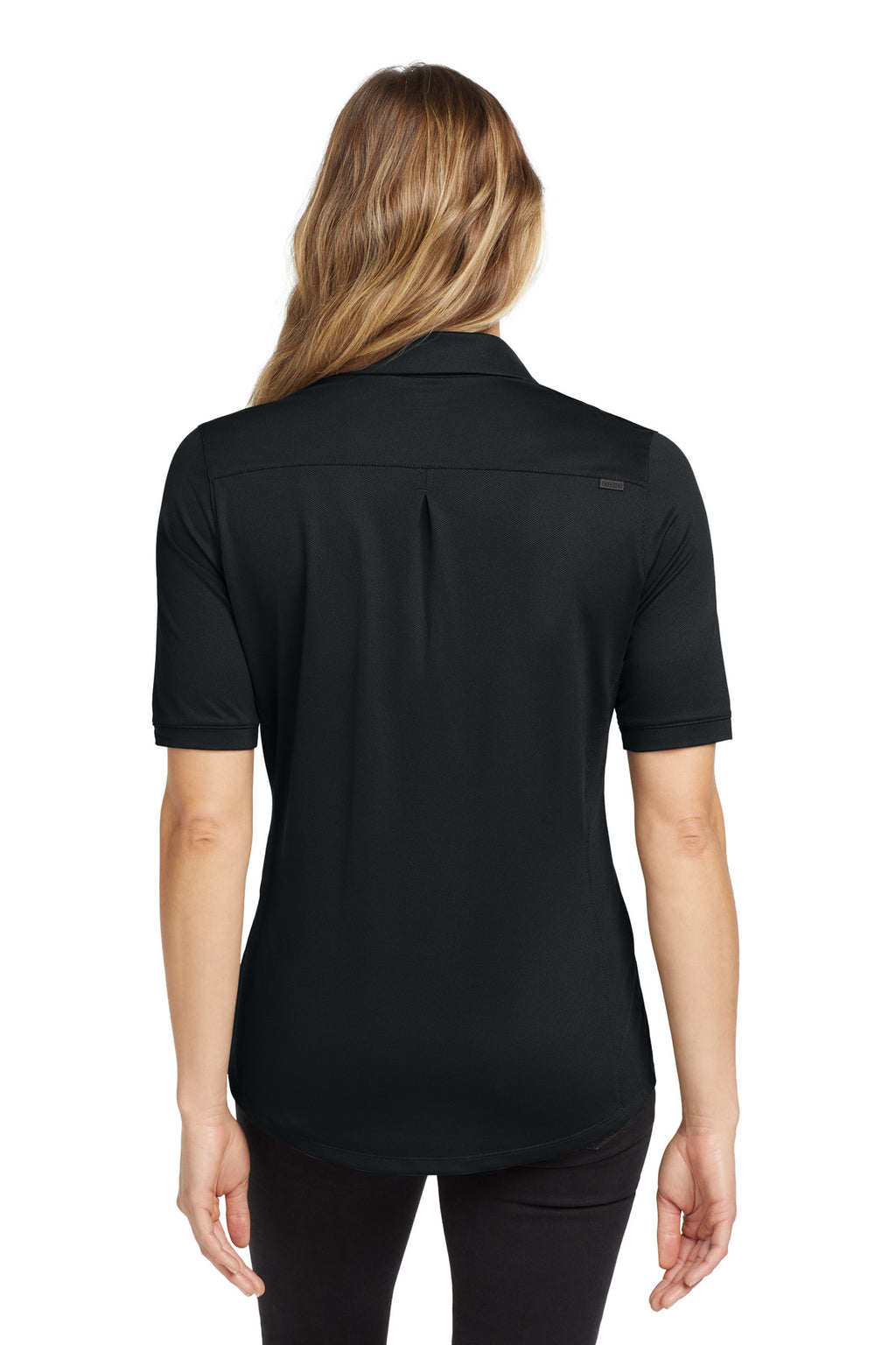 OGIO Women's Metro Polo. LOG130 - Blacktop - back