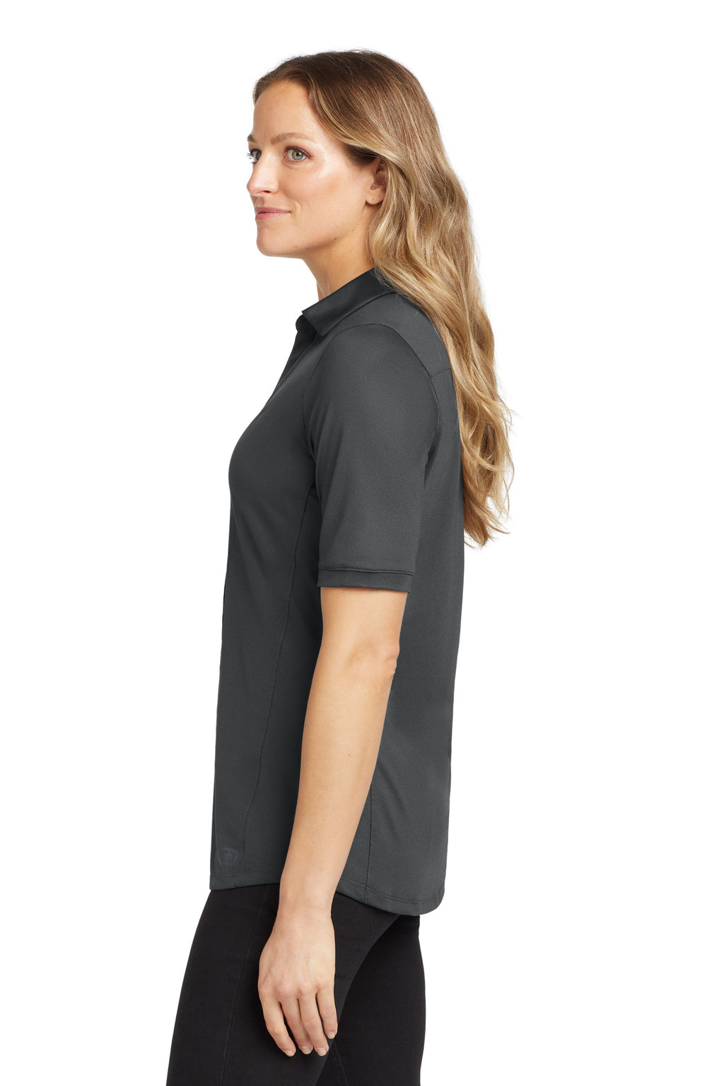 OGIO Women's Metro Polo. LOG130 - Diesel Grey - side