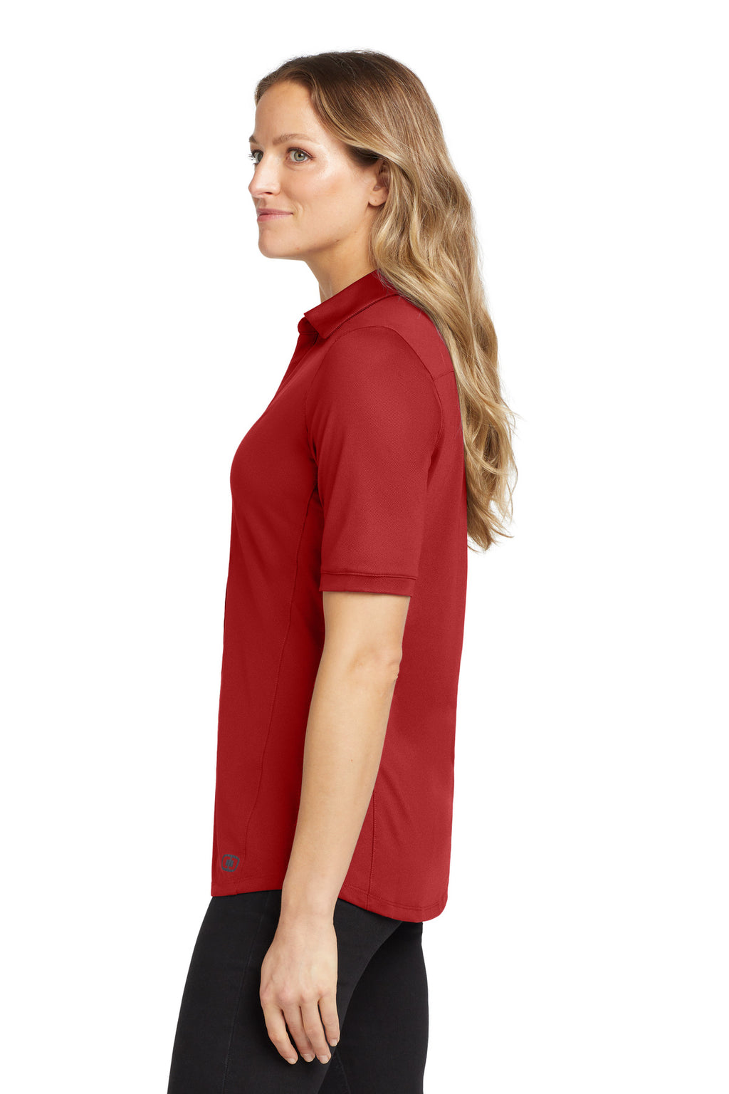 OGIO Women's Metro Polo. LOG130 - Ripped Red - side