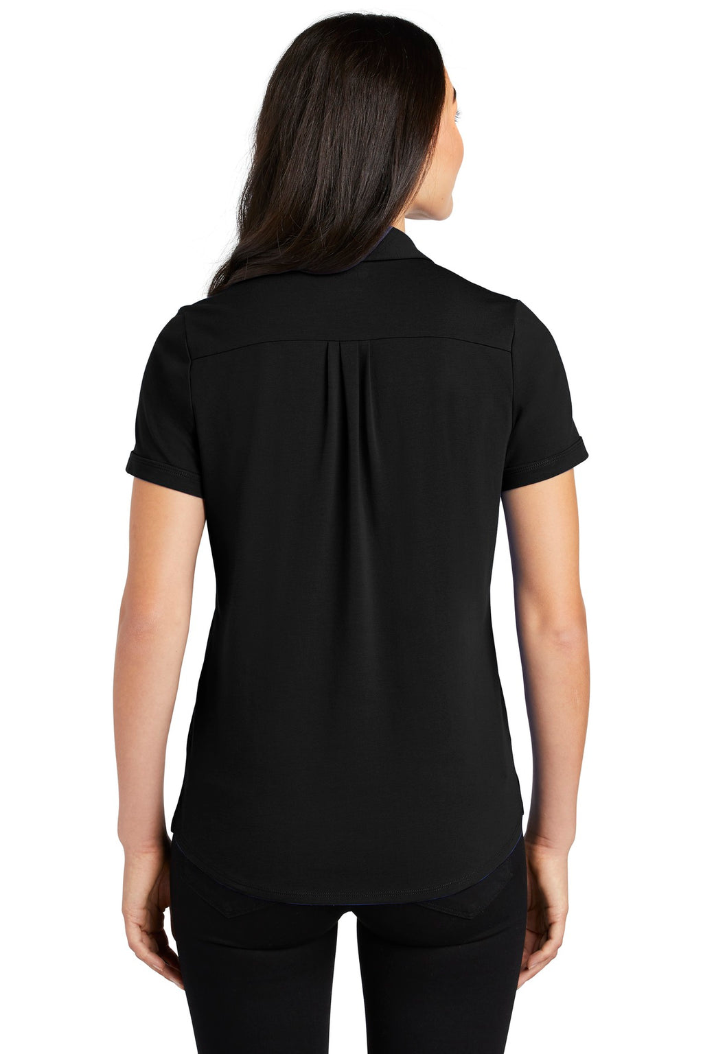 OGIO Women's Limit Polo. LOG138 - Blacktop - back