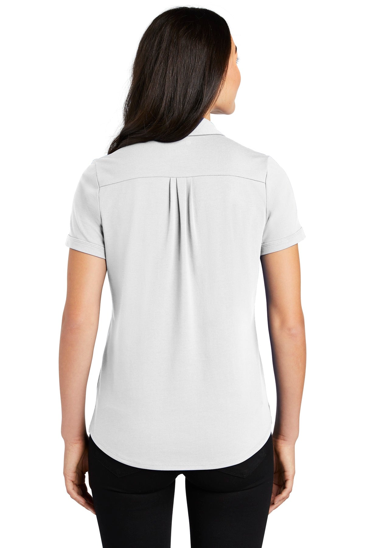 OGIO Women's Limit Polo. LOG138 - Bright White - back
