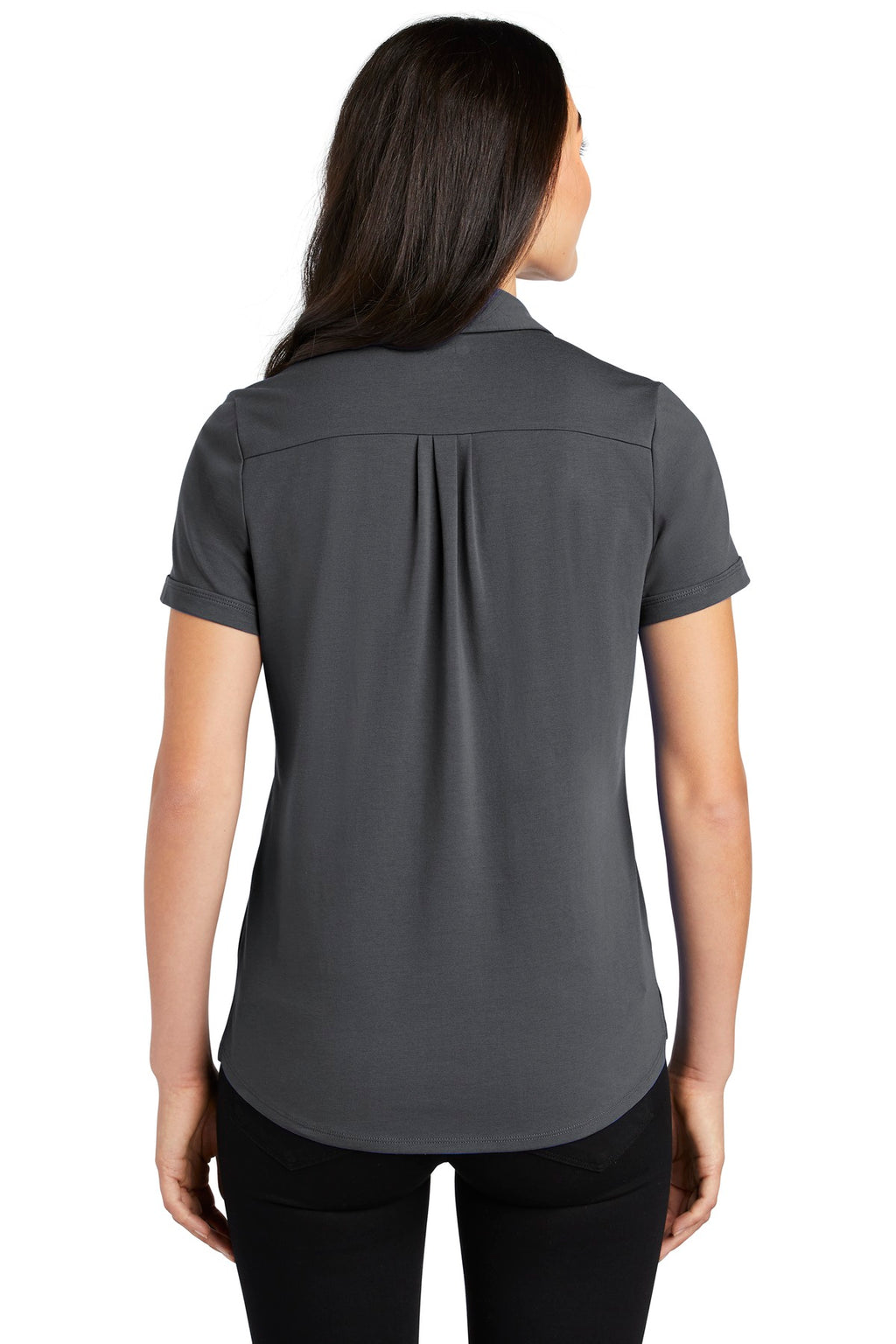 OGIO Women's Limit Polo. LOG138 - Diesel Grey - back