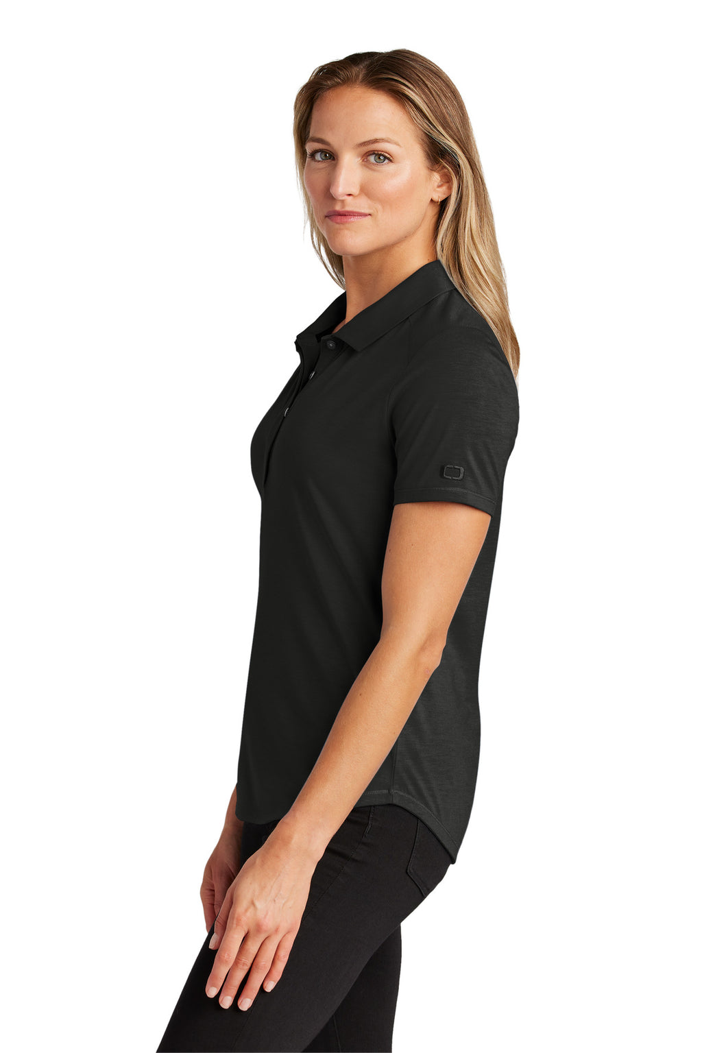 OGIO Women's Motion Polo LOG152 - Blacktop - side