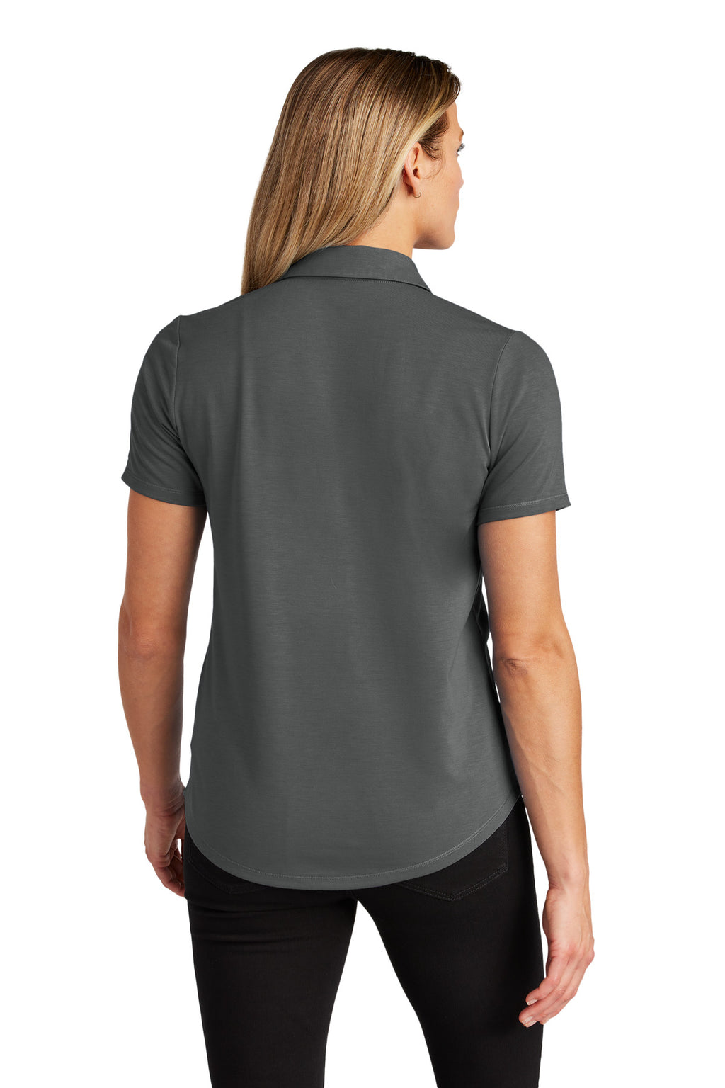 OGIO Women's Motion Polo LOG152 - Tarmac Grey - back
