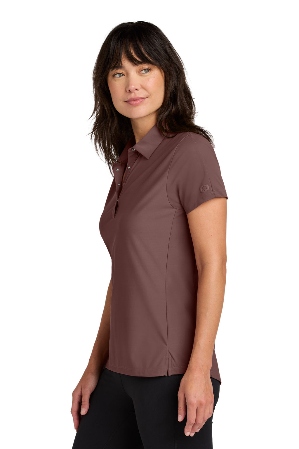 OGIO Women's Envision Polo LOG154 - Deep Rose - side