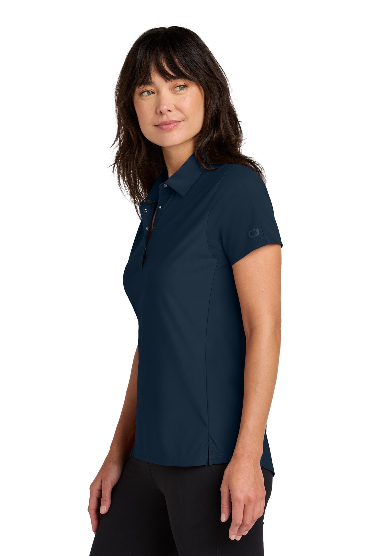 OGIO Women's Envision Polo LOG154 - River Blue Navy - side
