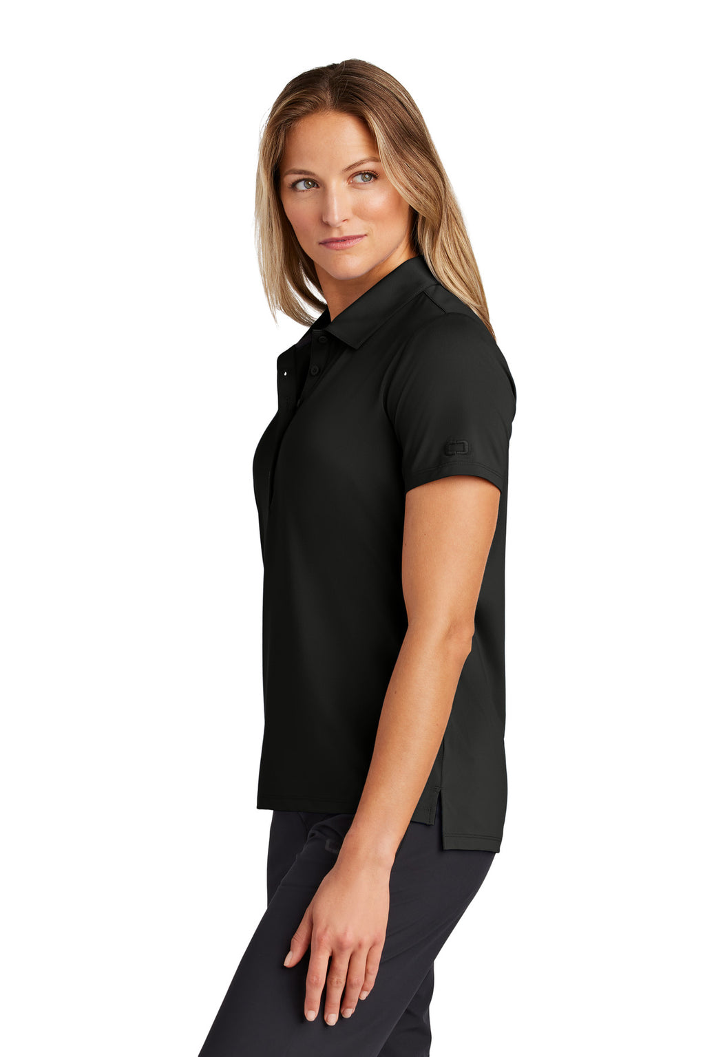 OGIO Women's Regain Polo LOG170 - Blacktop - side