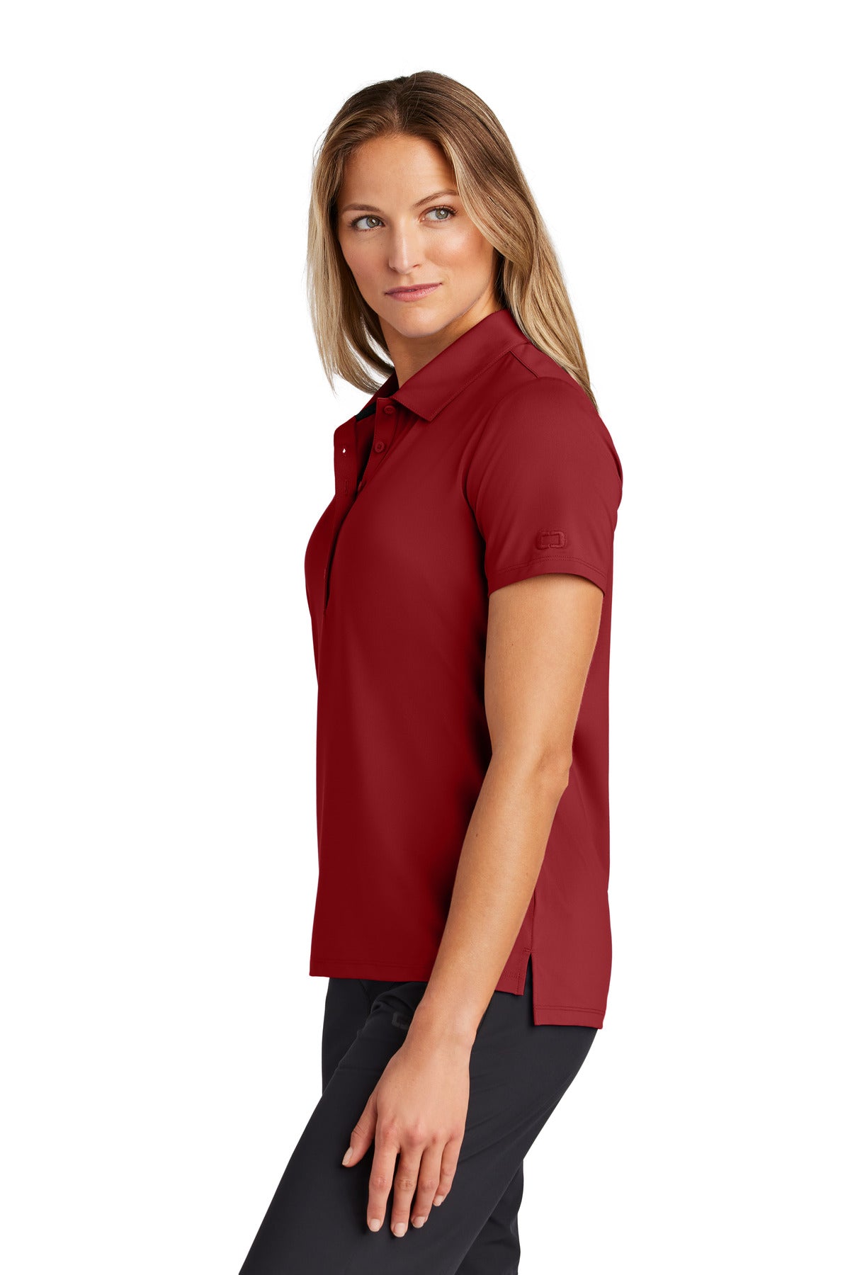 OGIO Women's Regain Polo LOG170 - Signal Red - side