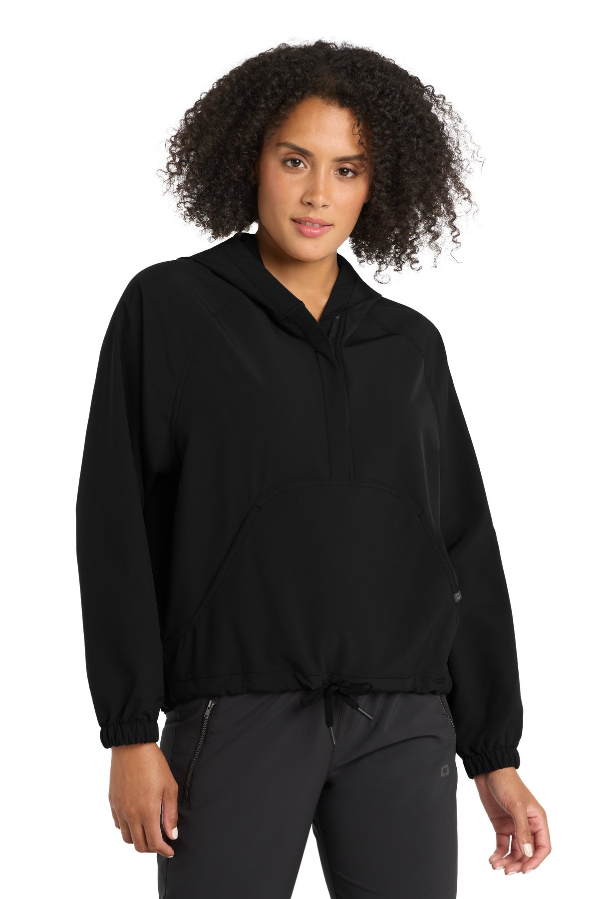 OGIO Women's Connection Anorak LOG706 - Blacktop - front