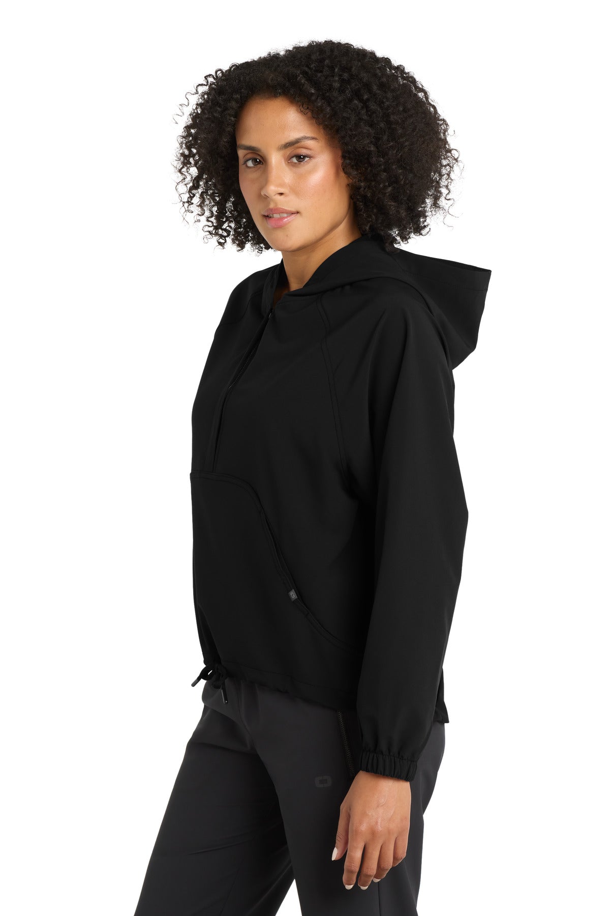 OGIO Women's Connection Anorak LOG706 - Blacktop - side