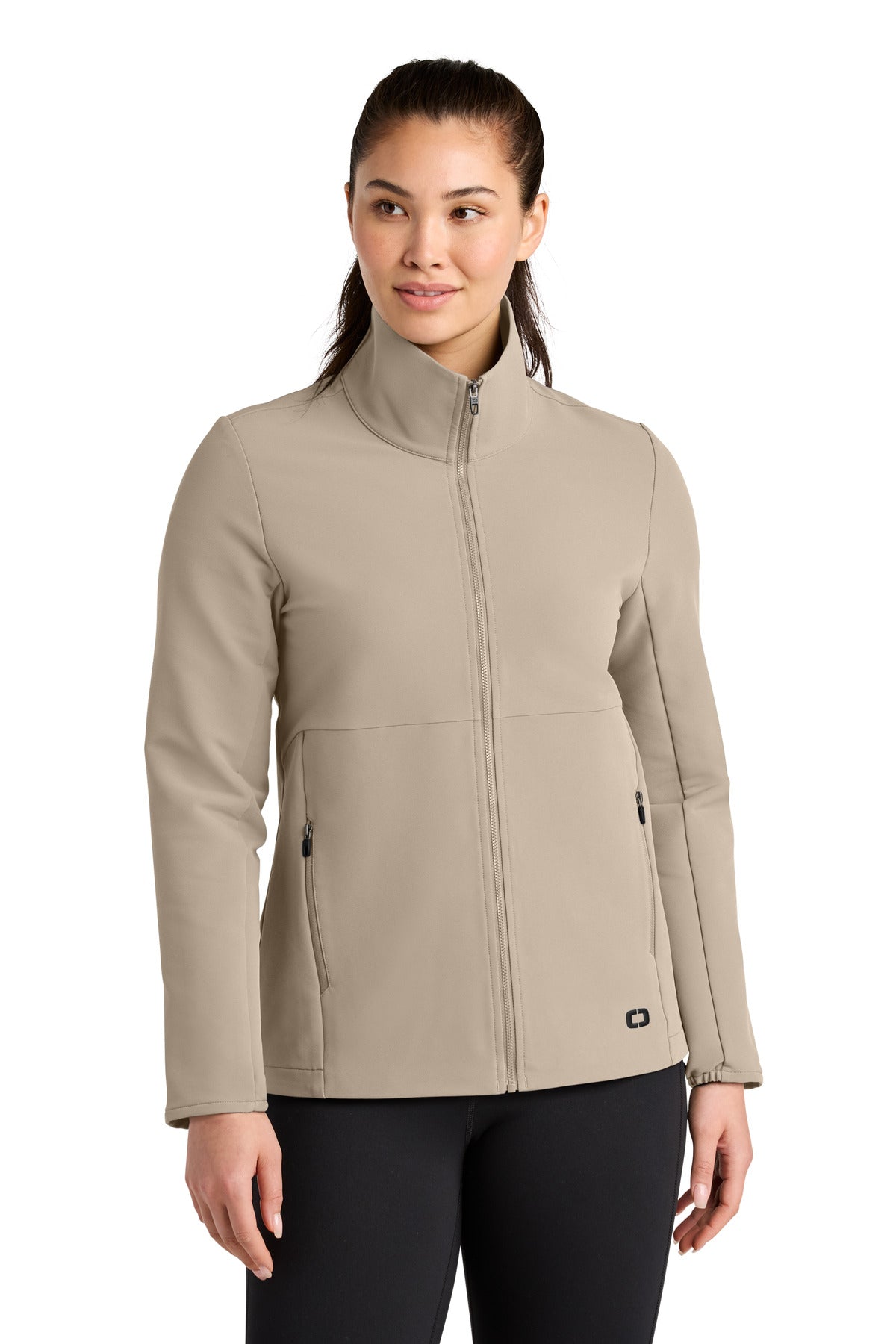 OGIO Women's Kinetic Soft Shell LOG740 - Sahara - front