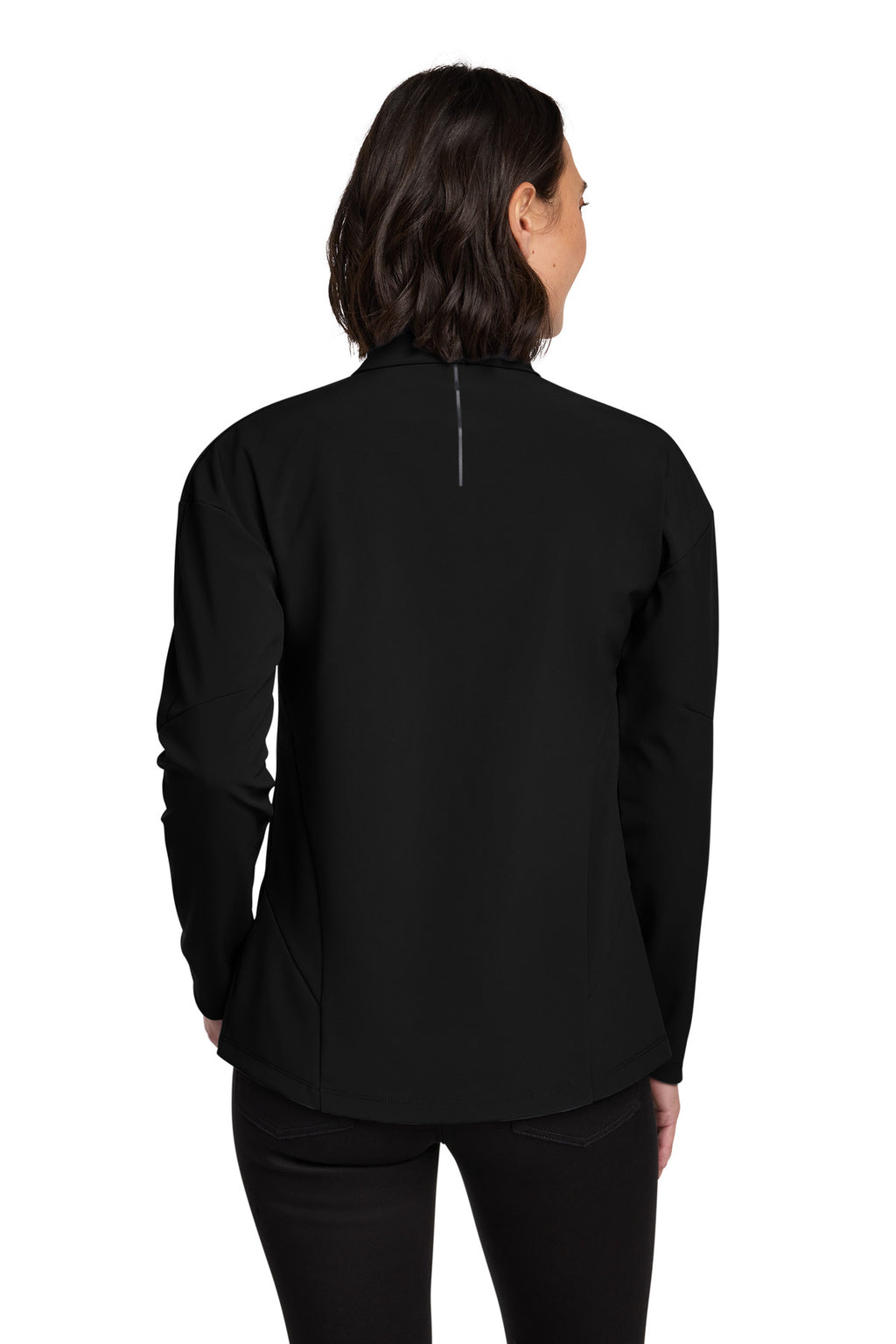 OGIO Women's Commuter Full-Zip Soft Shell LOG755 - Blacktop - back