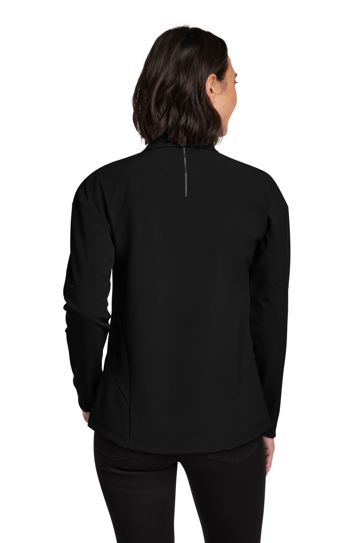 OGIO Women's Commuter Full-Zip Soft Shell LOG755 - Blacktop - back