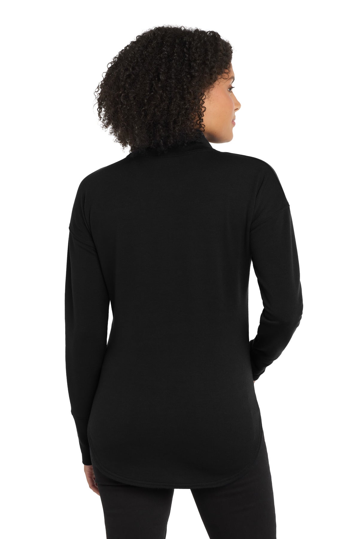 OGIO Women's Luuma Full-Zip Fleece. LOG812 - Blacktop - back